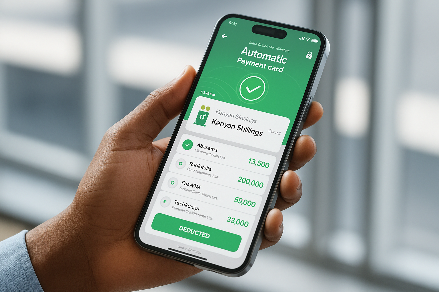 BeliPharm app showing automatic payments
